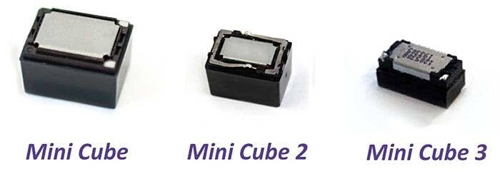 Mini Cube 3 Oval Speaker-Baffle Kit -- 8-Ohm, .3W, 12.5 x 5.5 x 3mm, All Scales, SoundTraxx 810162