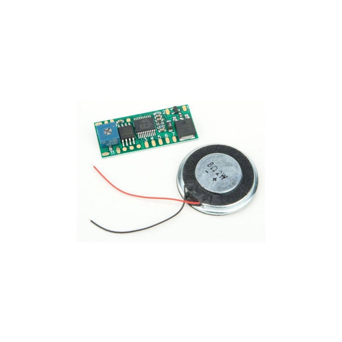 Little Sounds Module with 19/32 x 15/16′ 15 x 24mm Speaker -- Grade Crossing Sounds, All Scales, Ngineering N8301012