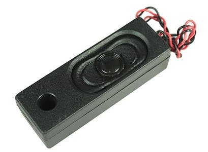 Rectangular Speaker w/Ported Enclosure & Wires -- 8-Ohm, 53 x 18 x 14mm, All Scales, Digitrax SP53188B