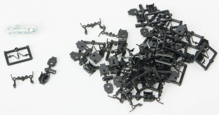 True-Scale Coupler -- Long Shank pkg(20) (black), N, Micro Trains Line 110301