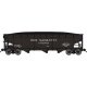 70-Ton Offset-Side 3-Bay Hopper w/Load - Ready to Run -- Pere Marquette 15051 (black)