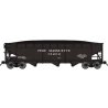 70-Ton Offset-Side 3-Bay Hopper w/Load - Ready to Run -- Pere Marquette 15051 (black)