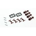 True-Scale Coupler -- Long Shank pkg(4) (brown), N, Micro Trains Line 122301