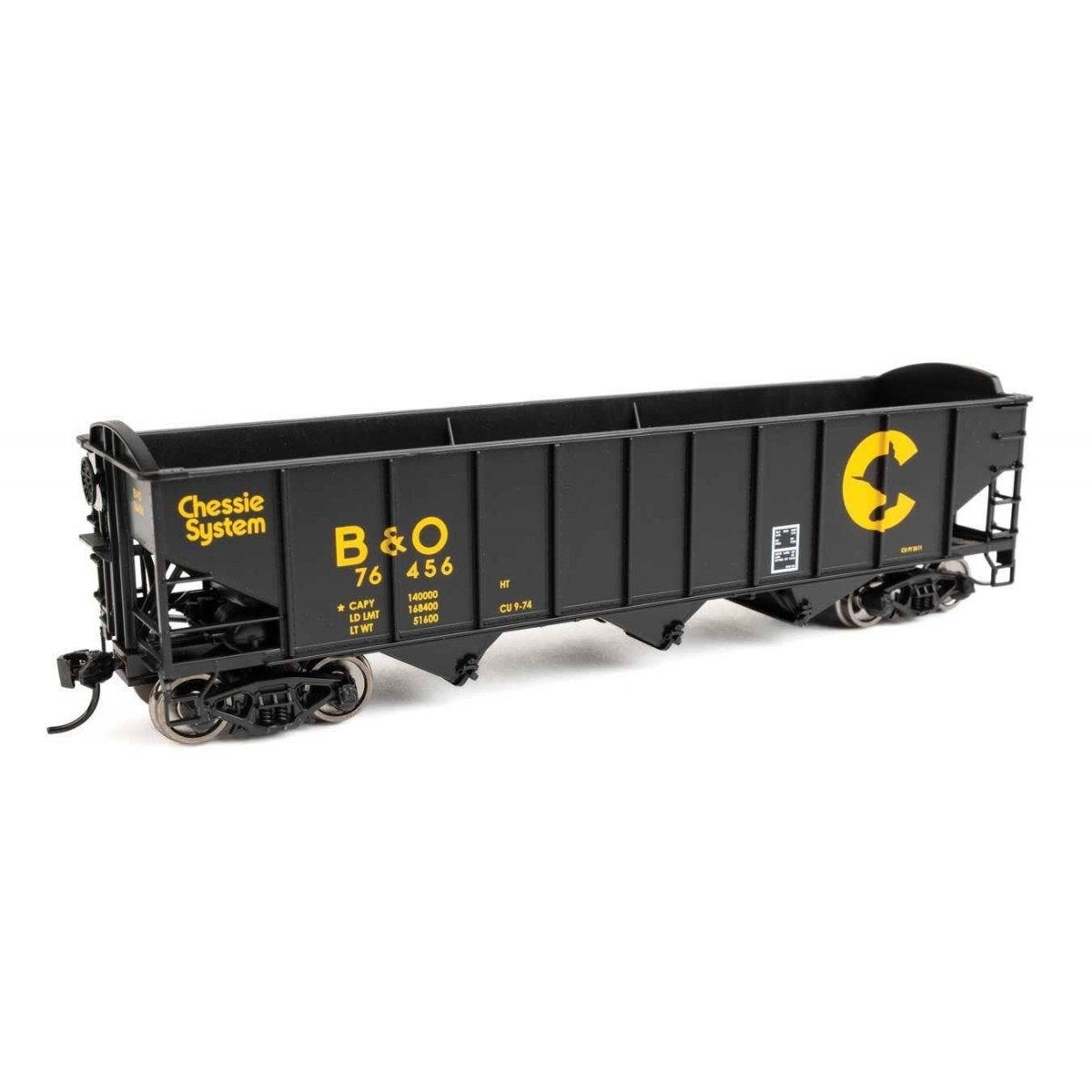 70-Ton AAR 3-Bay Open Hopper - Ready to Run -- Baltimore & Ohio 76456