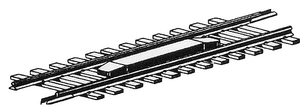 Permanent Uncoupler Magnet -- Mounted in Code 80 Track Section, N, Micro Trains Line 98800173