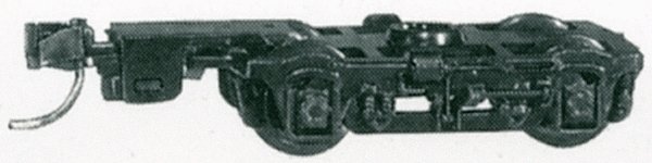 Four-Wheel Passenger Car Trucks -- With Adjustable Length Couplers 1 Pair, N, Micro Trains Line 302051