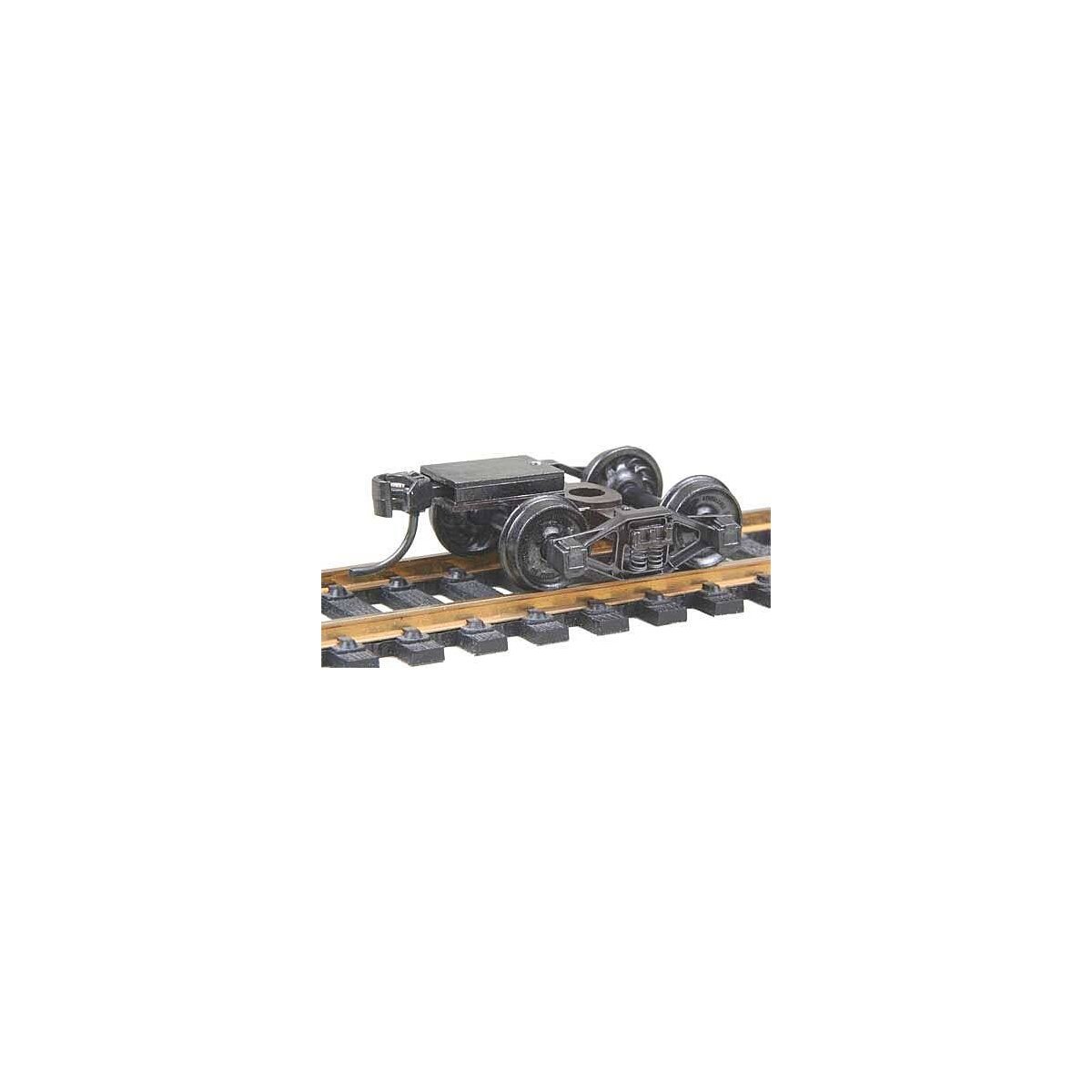 Bettendorf T-Section Fully Sprung Metal Trucks w/Whisker(R) Couplers - Kit -- Code 110 (.11, HO, Kadee Quality Products 512