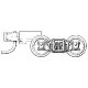 Arch Bar Trucks -- With Magne-Matic Short Extended Couplers 1 Pair, Z, Micro Trains Line 402001