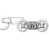 Arch Bar Trucks -- With Magne-Matic Short Extended Couplers 1 Pair, Z, Micro Trains Line 402001
