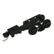 Roller-Bearing Trucks -- With Long Extended Couplers 1 Pair, N, Micro Trains Line 302034