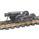 Vulcan Double Truss Fully Sprung Metal Trucks w/Whisker(R) Couplers - Kit -- Code 110 (.110, HO, Kadee Quality Products 516
