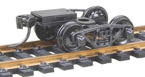 Vulcan Double Truss Fully Sprung Metal Trucks w/Whisker(R) Couplers - Kit -- Code 110 (.110, HO, Kadee Quality Products 516