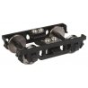 Pullman-Standard 8′ Wheelbase, Heavyweight 4-Wheel Metal Trucks w/RP-25 Whee -- Black - 1 Pair, HO, WalthersProto 2124