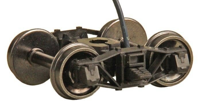 Arch Bar Electrical Pickup Trucks -- Leaf Spring with 33′ Smooth-Back Wheels pkg(2), HO, Kadee Quality Products 593