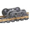 A.S.F.(R) 100-Ton Roller Bearing Fully Sprung Metal Trucks -- Code 110 (.110`) 36` Smooth-B, HO, Kadee Quality Products 513