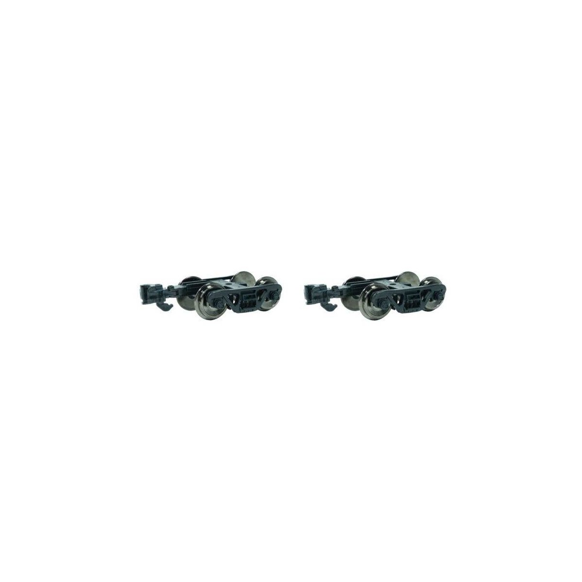 Roller Bearing Freight Car Trucks w/Metal Wheels -- 1 Pair, G, Bachmann Industries 92430