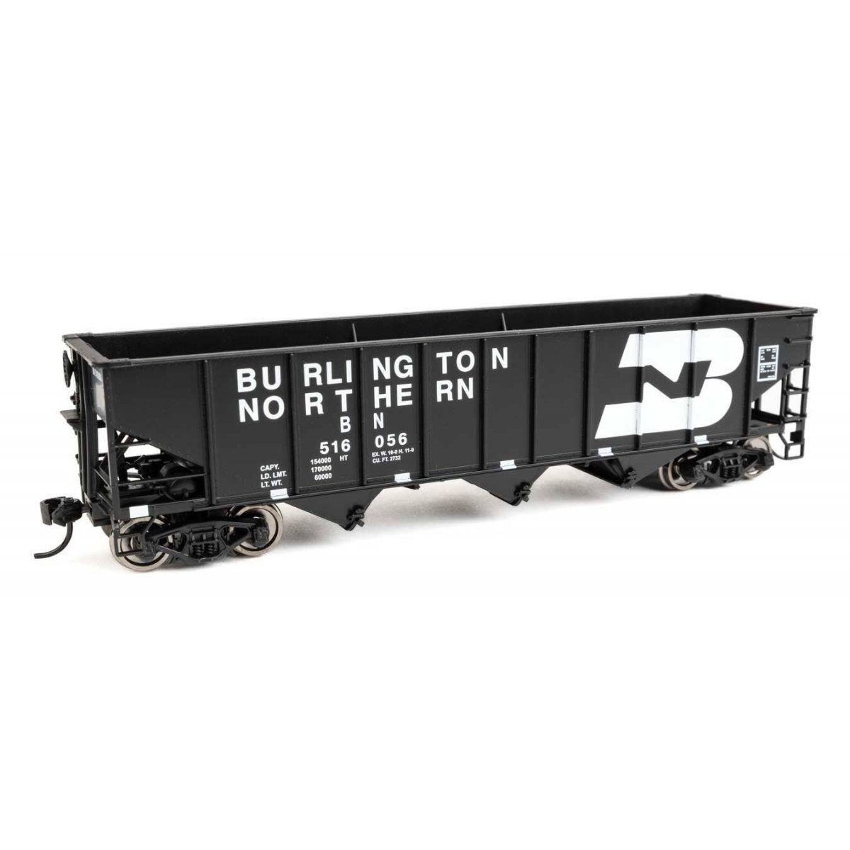 70-Ton AAR 3-Bay Open Hopper - Ready to Run -- Burlington Northern 516056