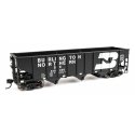 70-Ton AAR 3-Bay Open Hopper - Ready to Run -- Burlington Northern 516056, HO, WalthersMainline 56705