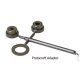 2-Rail Arch Bar Metal Trucks -- With 33′ Ribbed-Back Metal P48 Wheels 1 Pair, O, Kadee Quality Products 757