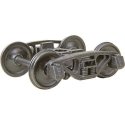 2-Rail A.S.F. A-3 Ride-Control Metal Trucks -- With 33′ Smooth-Back Metal P48 Wheels 1 Pair, O, Kadee Quality Products 755