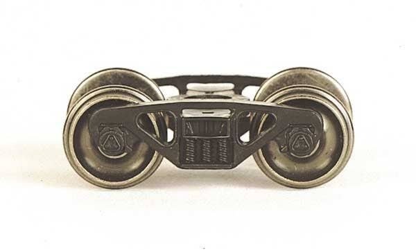 Barber S2 100-Ton Roller-Bearing Trucks with Metal Wheels -- 1 Pair, HO, Bachmann Industries 42909