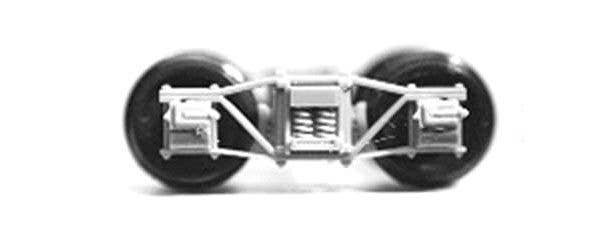 Freight Car Truck Kits -- Arch Bar 10 Pair (Paintable Styrene w/Separate Nylon Bearings), HO, Tichy Train Group 3035