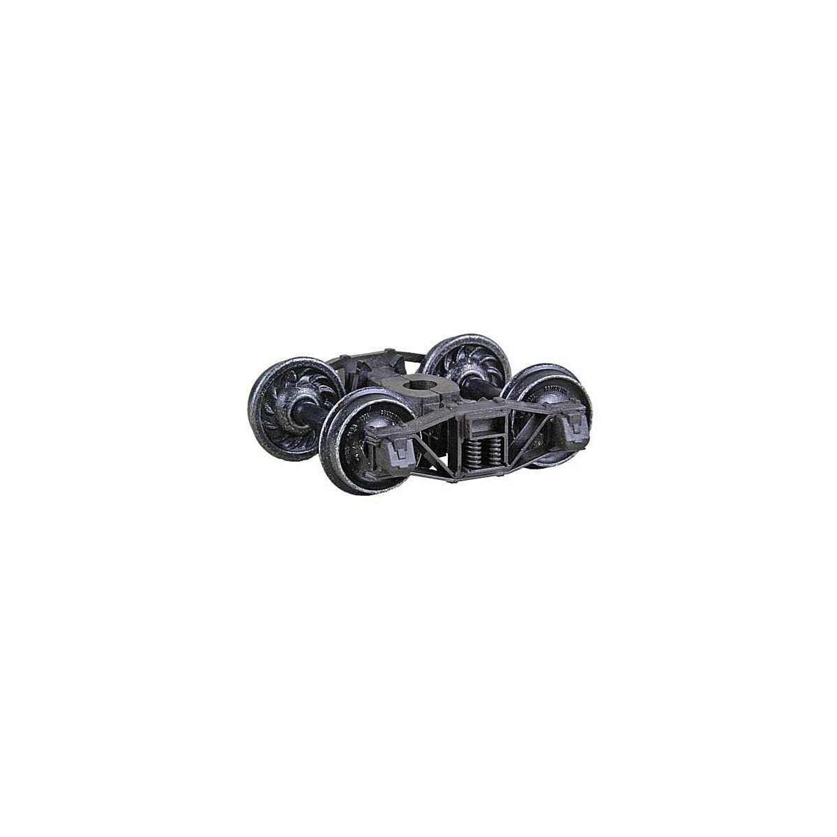 Arch Bar Self-Centering HGC Trucks -- Code 110 (.110`) 33` Ribbed-Back RP-25 Wheels 1 Pair, HO, Kadee Quality Products 561