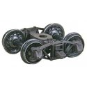Arch Bar Self-Centering HGC Leaf-Spring Caboose Trucks -- Code 110 (.110`) 33` Ribbed-Back , HO, Kadee Quality Products 583
