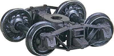 Arch Bar Self-Centering HGC Leaf-Spring Caboose Trucks -- Code 88 (.088`) 33` Ribbed-Back , HO, Kadee Quality Products 1583