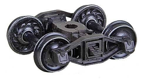 Bettendorf T-Section Self-Centering HGC Leaf-Spring Caboose Trucks -- Code 110 (.110`) 33` , HO, Kadee Quality Products 581