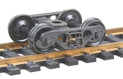 Barber(R) S-2 70-Ton Roller Bearing Fully Sprung Self-Centering Metal Trucks -- Code 110 (., HO, Kadee Quality Products 558
