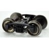 Bettendorf Style 70-Ton AAR Trucks with Metal Wheels -- 1 Pair, HO, Bowser Manufacturing Co. 40192
