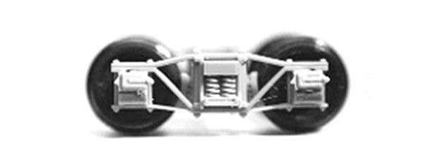 Freight Car Truck Kits -- Arch Bar (Paintable Styrene w/Separate Nylon Bearings), HO, Tichy Train Group 3002