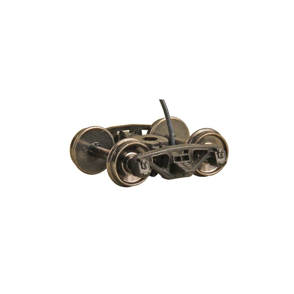 Bettendorf AAR Leaf-Spring HGC Caboose Trucks w/Electrical Pickup -- Code 88, 33′ Smooth-Ba, HO, Kadee Quality Products 590