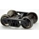70 Ton Roadrailer Trucks with Metal Wheels -- 1 Pair, HO, Bowser Manufacturing Co. 40196
