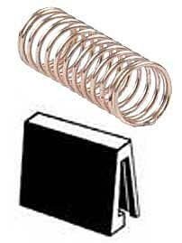 Truck Centering Springs & Retainers -- For LGB 2-Axle Cars - 2 Pairs, G, Kadee Quality Products 839