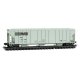Evans 100-Ton 3-Bay Covered Hopper - Ready to Run -- Norfolk Southern 96736 (gray, black)