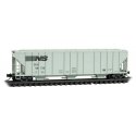 Evans 100-Ton 3-Bay Covered Hopper - Ready to Run -- Norfolk Southern 96736 (gray, black)
