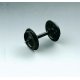 Plastic Solid Wheel Set -- pkg(2), G, LGB 67401