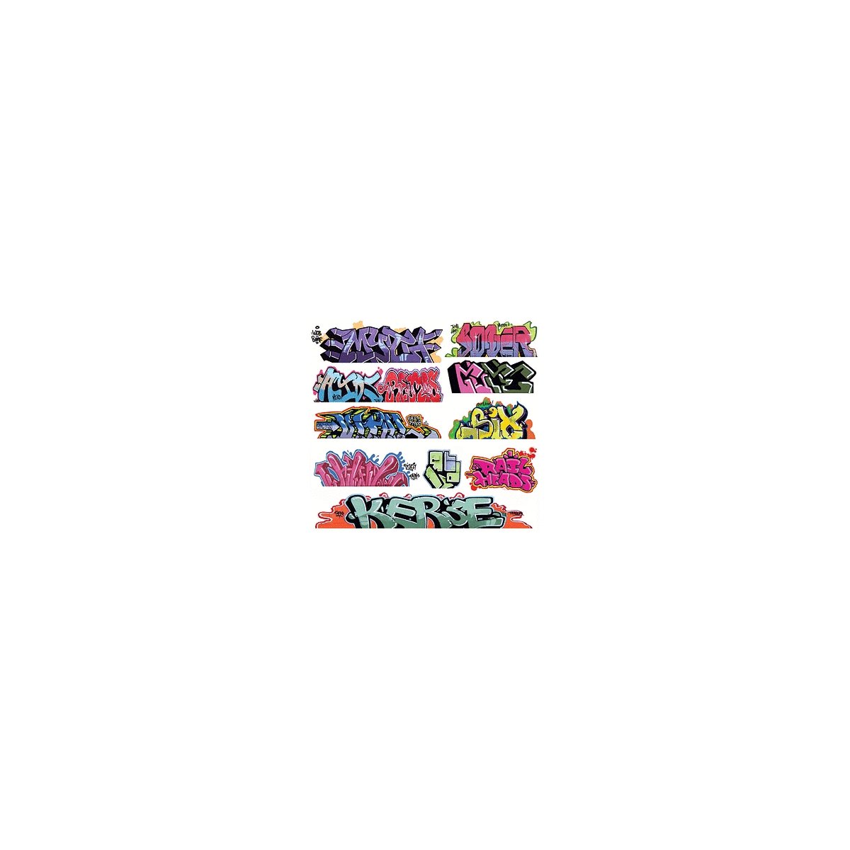 Graffiti Decals Mega Set -- Set 8 pkg(11), HO, Blair Line 2257