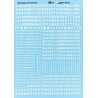 Alphabets & Numbers - Railroad Gothic -- White, HO, Microscale Industries Inc 90101