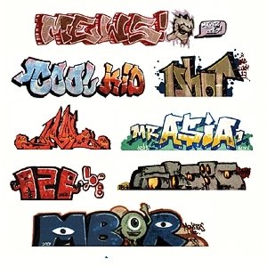 Graffiti Decals Mega Set -- Set 1 pkg(8), HO, Blair Line 2244