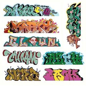 Graffiti Decals Mega Set -- Set 5 pkg(8), HO, Blair Line 2248