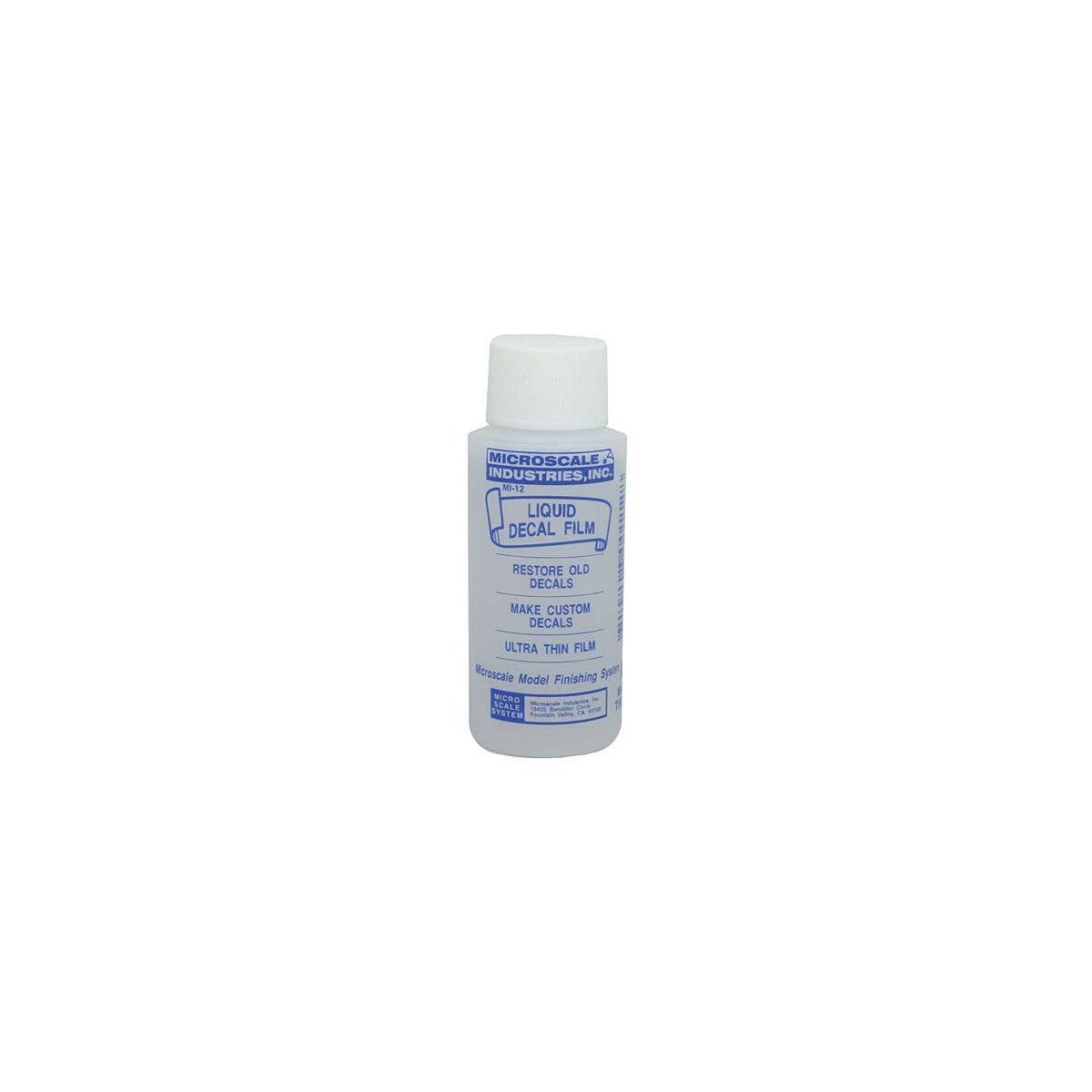 Micro Liquid Decal Film -- 1oz 29.6mL, All Scales, Microscale Industries Inc 117