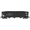 70-Ton 3-Bay 14-Panel Hopper w/Load - Ready to Run -- Clinchfield CRR 71503 (Ex-P&LE, black, PC Logo)