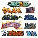 Mega Set Modern `Tagger` Graffiti Decals -- 2 pkg(9), N, Blair Line 1245