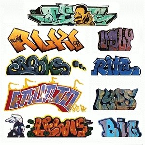 Mega Set Modern `Tagger` Graffiti Decals -- 2 pkg(9), N, Blair Line 1245