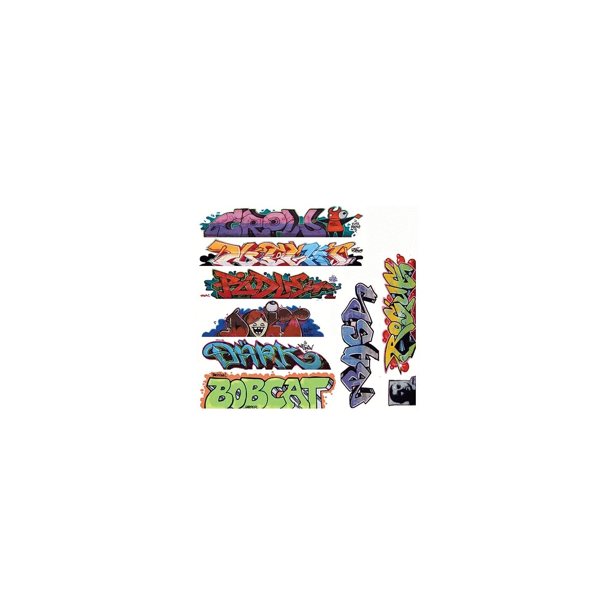 Mega Set Modern `Tagger` Graffiti Decals -- 9 pkg(9), N, Blair Line 1258
