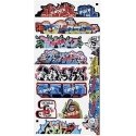 Mega Set Modern Tagger Graffiti Decals -- 14 pkg(10), N, Blair Line 1263