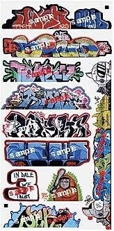 Mega Set Modern Tagger Graffiti Decals -- 14 pkg(10), N, Blair Line 1263